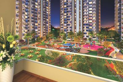 Balcony Image of 850 Sq.ft 2 BHK Apartment / Flat for sale in Flamante By VTP Luxe Phase 1, Kharadi Pune for Rs. 10000000