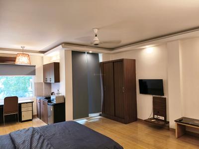 Bedroom Image of 450 Sq.ft 1 BHK Builder Floor for rent in Sector 43 Gurgaon for Rs. 45000
