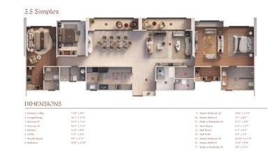 Image of 2502 Sq.ft 4 BHK Apartment / Flat for sale in Koregaon Park, Pune for Rs. 35000000