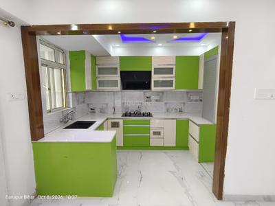 Kitchen Image of 1188 Sq.ft 3 BHK Apartment / Flat for rent in Nutan Lotus Abode, Gola Road Patna for Rs. 38000