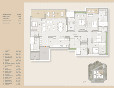 Image of 6654 Sq.ft 6 BHK Penthouse for sale in Goyal Riviera Crown, Vaishno Devi Circle, Ahmedabad for Rs. 72500000