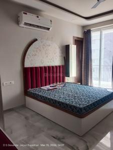 Bedroom Image of 760 Sq.ft 1 RK Apartment / Flat for rent in Ashadeep Rainbow, Karolan Ka Barh Jaipur for Rs. 18000