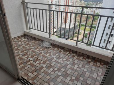 Balcony Image of 1200 Sq.ft 3 BHK Apartment / Flat for rent in Majestique Rhythm County, Handewadi Pune for Rs. 23000