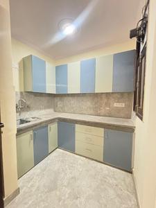 Kitchen Image of 550 Sq.ft 1 BHK Independent House for rent in Chhattarpur New Delhi for Rs. 22500