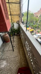 Balcony Image of 550 Sq.ft 1 BHK Builder Floor for rent in Malka Ganj New Delhi for Rs. 22000