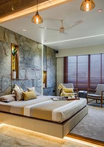 Bedroom Image of 1500 Sq.ft 1 BHK Independent House for rent in Arjun Pearl, Ghatlodiya Ahmedabad for Rs. 17000