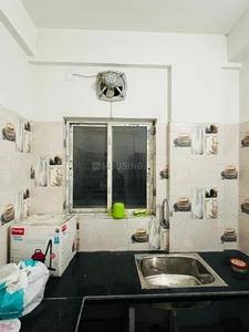 Kitchen Image of 450 Sq.ft 1 BHK Apartment / Flat for rent in New Town Kolkata for Rs. 12000