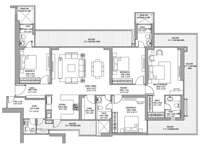Image of 3250 Sq.ft 4 BHK Apartment / Flat for sale in Godrej Tropical Isle, Sector 146, Noida for Rs. 49999999