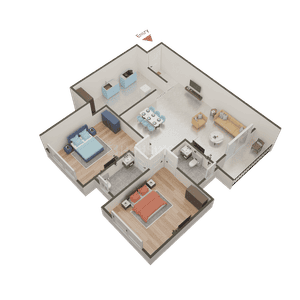Image of 1085 Sq.ft 2 BHK Apartment / Flat for sale in Mesacon Magic Carpet, Andheri West, Mumbai for Rs. 31700000