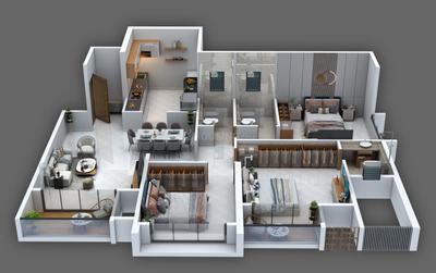 Image of 1296 Sq.ft 2 BHK Apartment / Flat for sale in AVINEA, Hadapsar, Pune for Rs. 11000000