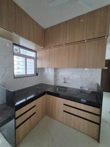 Kitchen Image of 600 Sq.ft 1 BHK Apartment / Flat for rent in Mohan NagarSociety, Baner Pune for Rs. 25000