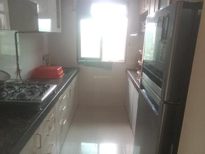 Kitchen Image of 559 Sq.ft 1 BHK Apartment / Flat for rent in Kasarvadavali Thane for Rs. 25000