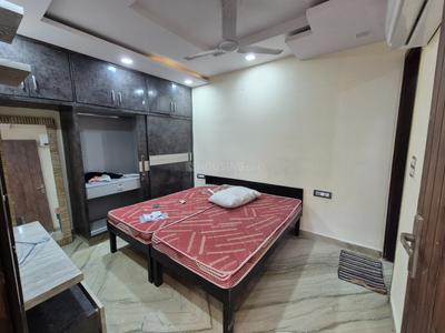 Bedroom Image of 500 Sq.ft 1 BHK Builder Floor for rent in Ramesh Nagar New Delhi for Rs. 25000