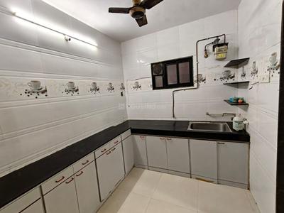 Kitchen Image of 600 Sq.ft 1 BHK Apartment / Flat for rent in Thane West Thane for Rs. 27000