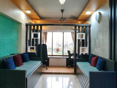 Living Room Image of 910 Sq.ft 2 BHK Apartment / Flat for rent in Kasarvadavali Thane for Rs. 28000