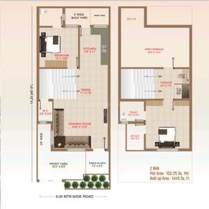 Image of 1445 Sq.ft 2 BHK Independent House for sale in Mirjapar Part, Bhuj for Rs. 4300000