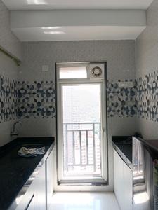 Kitchen Image of 589 Sq.ft 1 BHK Apartment / Flat for rent in Raunak Bliss Phase A, Kasarvadavali Thane for Rs. 26865