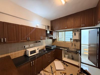 Kitchen Image of 1600 Sq.ft 2 BHK Apartment / Flat for rent in Mana Pristine, Doddakannelli Bengaluru for Rs. 55000
