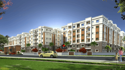 Image of 1200 Sq.ft 2 BHK Apartment / Flat for sale in Jagsons Pride, Suraram, Hyderabad for Rs. 6600000