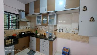 Kitchen Image of 725 Sq.ft 1 BHK Builder Floor for rent in Mahadevapura Bengaluru for Rs. 23000