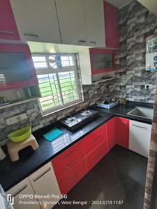 Kitchen Image of 1860 Sq.ft 4 BHK Apartment / Flat for rent in Tirath Devi Apartment, Rajarhat Kolkata for Rs. 37000