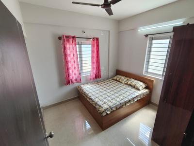 Bedroom Image of 550 Sq.ft 1 BHK Independent House for rent in Marathahalli Bengaluru for Rs. 21000