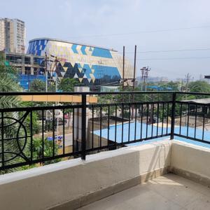 Balcony Image of 1695 Sq.ft 3 BHK Apartment / Flat for rent in Divyansh Fabio, Crossings Republik Ghaziabad for Rs. 23000
