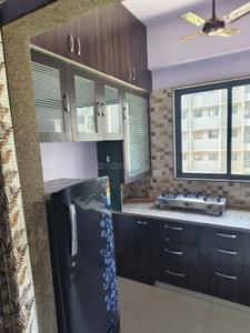 Kitchen Image of 780 Sq.ft 1 BHK Apartment / Flat for rent in Signature Vrajdham, Ujala Circle Ahmedabad for Rs. 21000