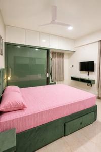 Bedroom Image of 575 Sq.ft 1 BHK Apartment / Flat for rent in Thanisandra Bengaluru for Rs. 23000
