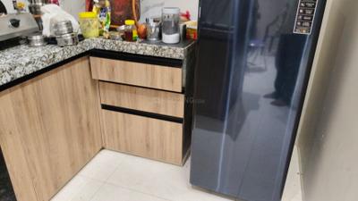 Kitchen Image of 600 Sq.ft 1.5 BHK Builder Floor for rent in Durgapura Jaipur for Rs. 25000
