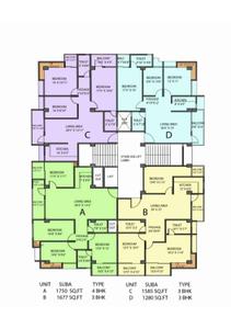 Image of 1280 Sq.ft 3 BHK Apartment / Flat for sale in Lokhra, Guwahati for Rs. 7840000