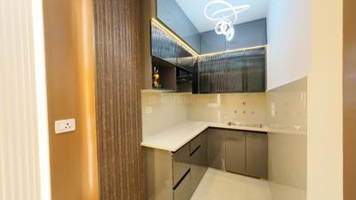 Kitchen Image of 450 Sq.ft 1 BHK Builder Floor for sale in Nangli Sakrawati New Delhi for Rs. 2700000