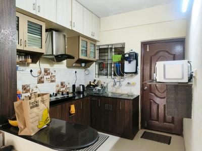 Kitchen Image of 1185 Sq.ft 2 BHK Apartment / Flat for rent in Meenakshi North Avenue, Sampigehalli Bengaluru for Rs. 35000