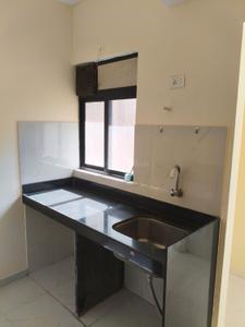 Kitchen Image of 607 Sq.ft 1 BHK Apartment / Flat for rent in Thane West Thane for Rs. 15000