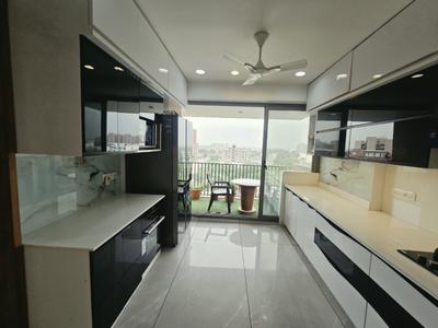 Kitchen Image of 3510 Sq.ft 3 BHK Apartment / Flat for sale in Nia Nami Riverside 46, Raysan Gandhinagar for Rs. 19000000