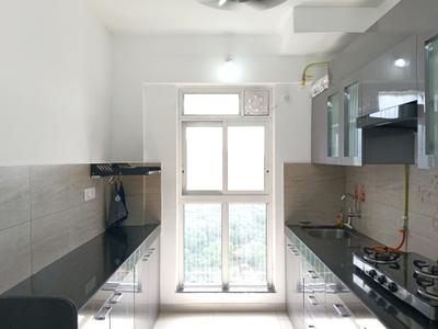 Kitchen Image of 1200 Sq.ft 3 BHK Apartment / Flat for rent in Godrej Emerald, Kasarvadavali Thane for Rs. 44498