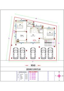 Floor Plan Image of 920 Sq.ft 2 BHK Apartment / Flat for sale in Mannivakkam Chennai for Rs. 5536000