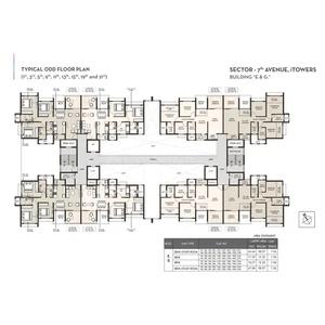 Image of 1097 Sq.ft 2 BHK Apartment / Flat for sale in Qrious at Life Republic by Kolte Patil, Nerhe, Pune for Rs. 8100000