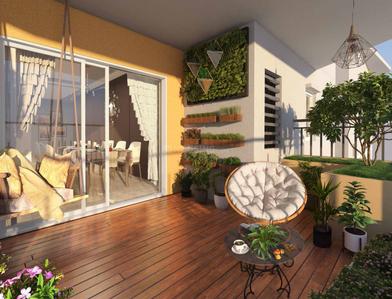 Balcony Image of 2220 Sq.ft 3 BHK Apartment / Flat for sale in Spectra, Financial District Hyderabad for Rs. 25000000