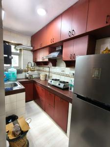 Kitchen Image of 1000 Sq.ft 2 BHK Apartment / Flat for rent in Bathal apartment, Patparganj New Delhi for Rs. 30000