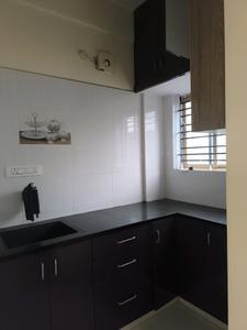 Kitchen Image of 600 Sq.ft 1 BHK Independent House for rent in Kodipur Bengaluru for Rs. 16000