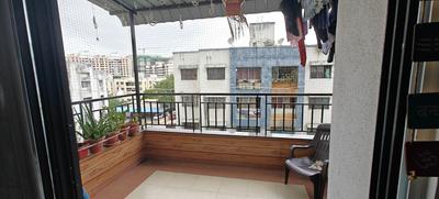 Balcony Image of 1200 Sq.ft 2 BHK Apartment / Flat for sale in Bhandari Savannah , Wagholi Pune for Rs. 8500000