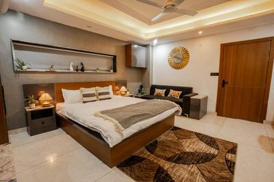 Bedroom Image of 900 Sq.ft 1 RK Apartment / Flat for rent in Sector 40 Gurgaon for Rs. 30000