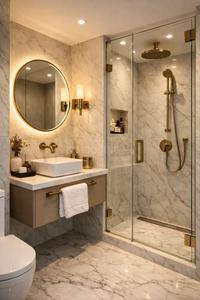 Bathroom Image of 2100 Sq.ft 3 BHK Duplex for rent in Shree City Homes, Friend Colony Patiala for Rs. 16000