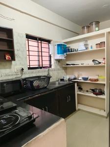 Kitchen Image of 1200 Sq.ft 2 BHK Builder Floor for rent in Sahakara Nagar Bengaluru for Rs. 30000