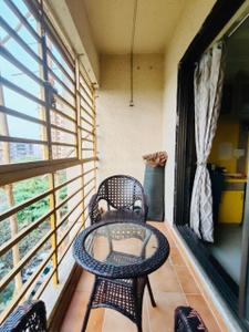 Balcony Image of 1050 Sq.ft 1 BHK Apartment / Flat for rent in Kalwa Thane for Rs. 36000