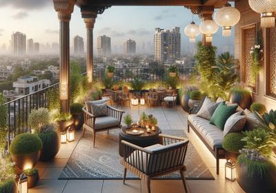 Balcony Image of 765 Sq.ft 2 BHK Apartment / Flat for sale in Vinayak Eastern River Residency Wing C, Pimple Gurav Pune for Rs. 9500000