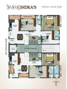 Image of 1100 Sq.ft 2 BHK Apartment / Flat for sale in Madhurawada, Visakhapatnam for Rs. 5850000