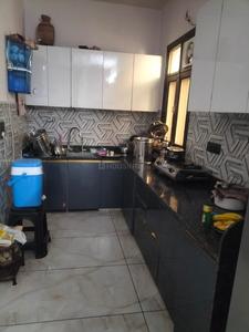 Kitchen Image of 1100 Sq.ft 3 BHK Builder Floor for rent in Budh Vihar New Delhi for Rs. 16000