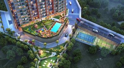 Image of 642 Sq.ft 1 BHK Apartment / Flat for sale in Konnark High Castle, Shirdhon, Navi Mumbai for Rs. 3500000